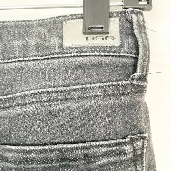 RSQ Girlfriend Gray Distressed Jeans Girls Size 12 - Picture 6 of 9